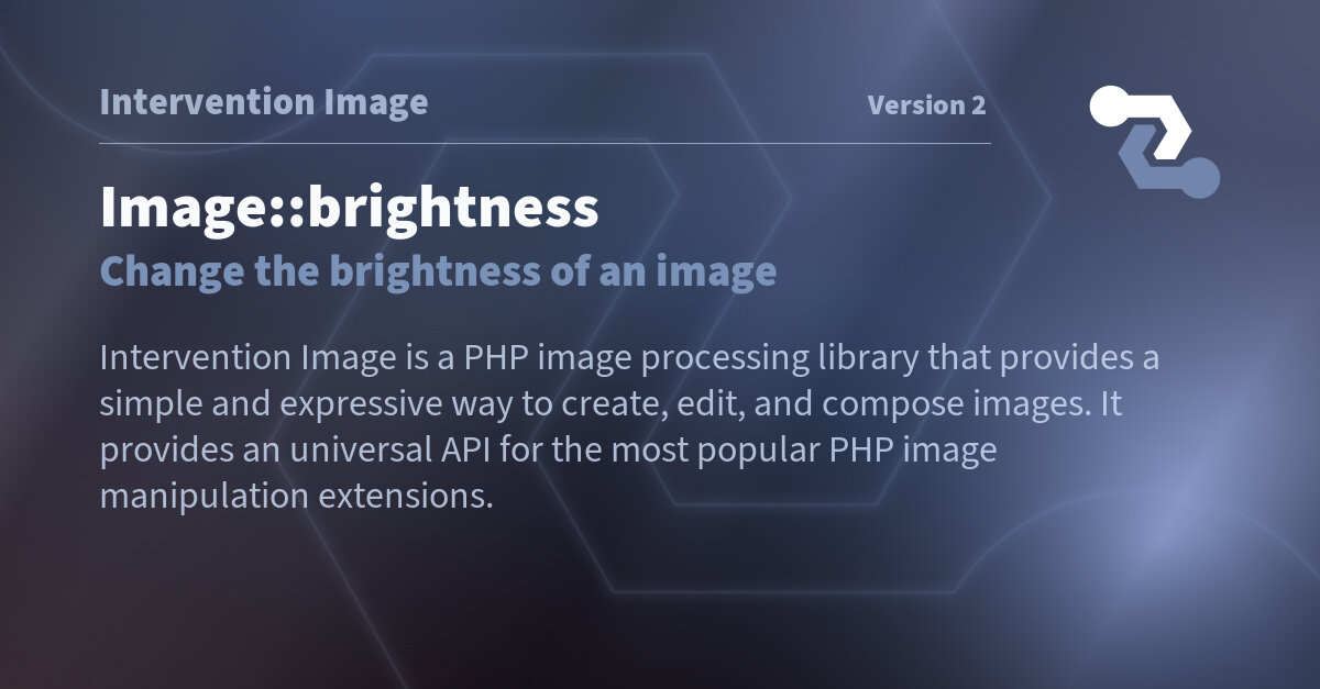 Image::brightness | Intervention Image v2 | intervention.io